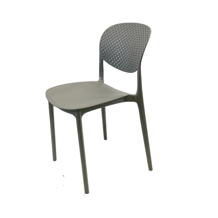 Silla Plástico Apilable Deco Hamburg Gris Escandinavia