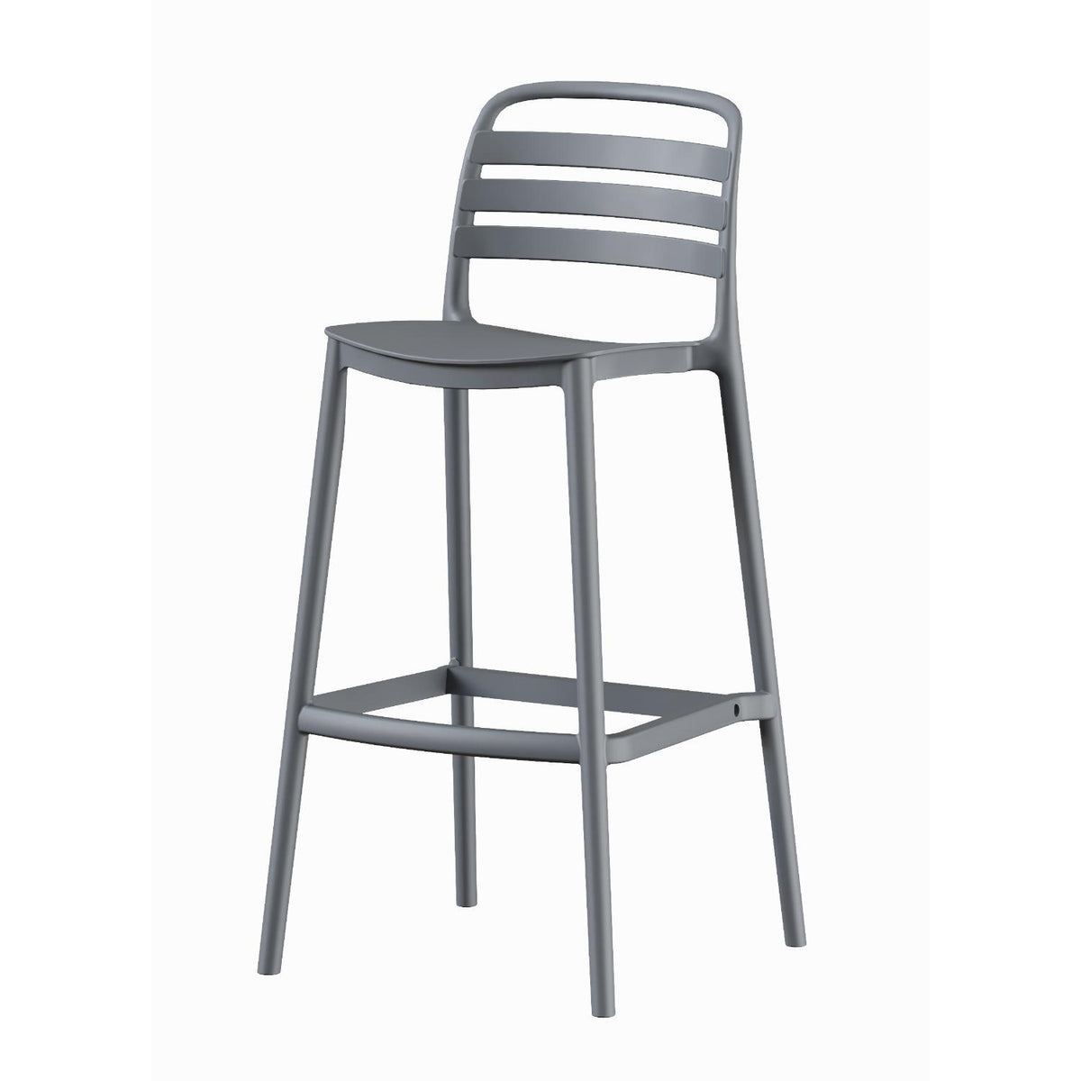 Piso Taburete Silla alta bar cocina Ragnar 75cm Gris Oscuro