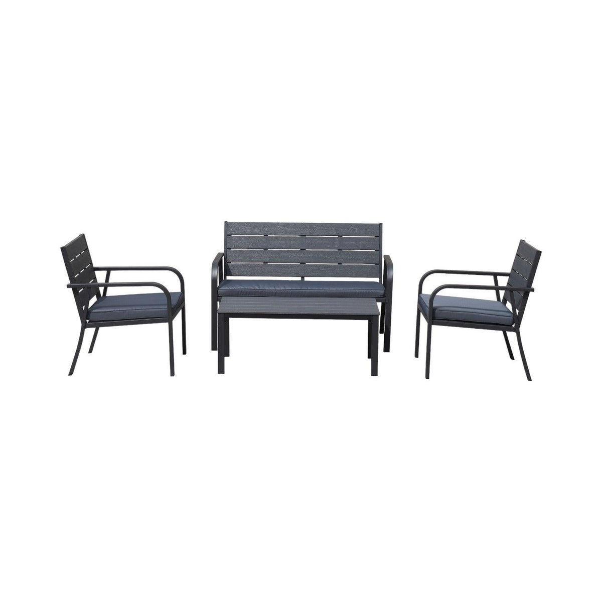 Juego Set Terraza Milano 4 Piezas Con Cojin Northwest