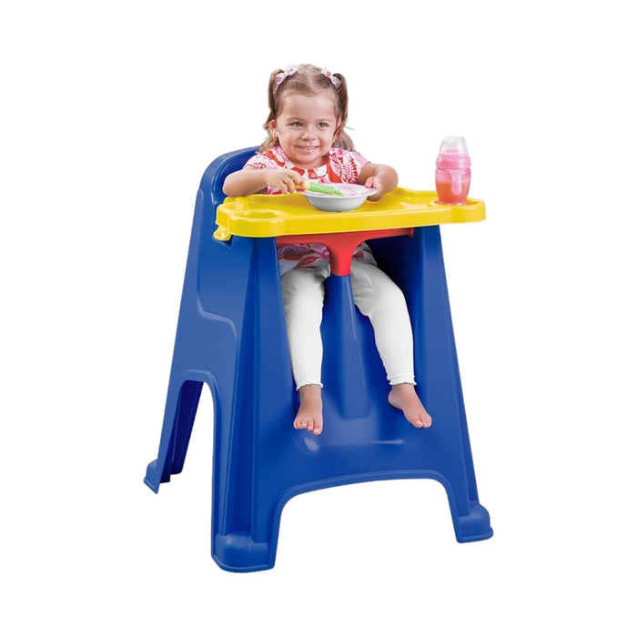 Silla Comedor Para Bebe Azul 60x59x77 cms Rimax