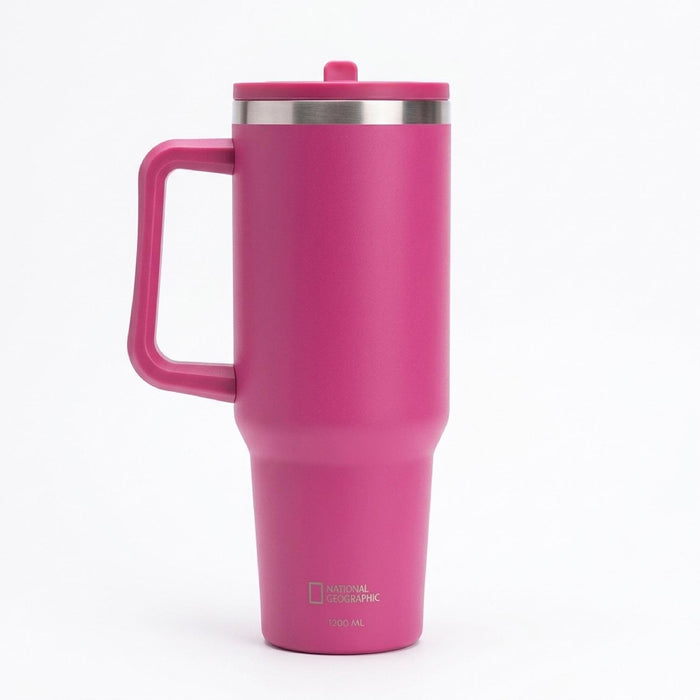 Botella Vaso Termico Mango 1,2Lt Fucsia National Geographic