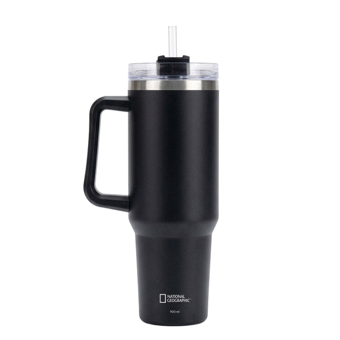 Botella Vaso Termico Mango 900ML Negro National Geographic