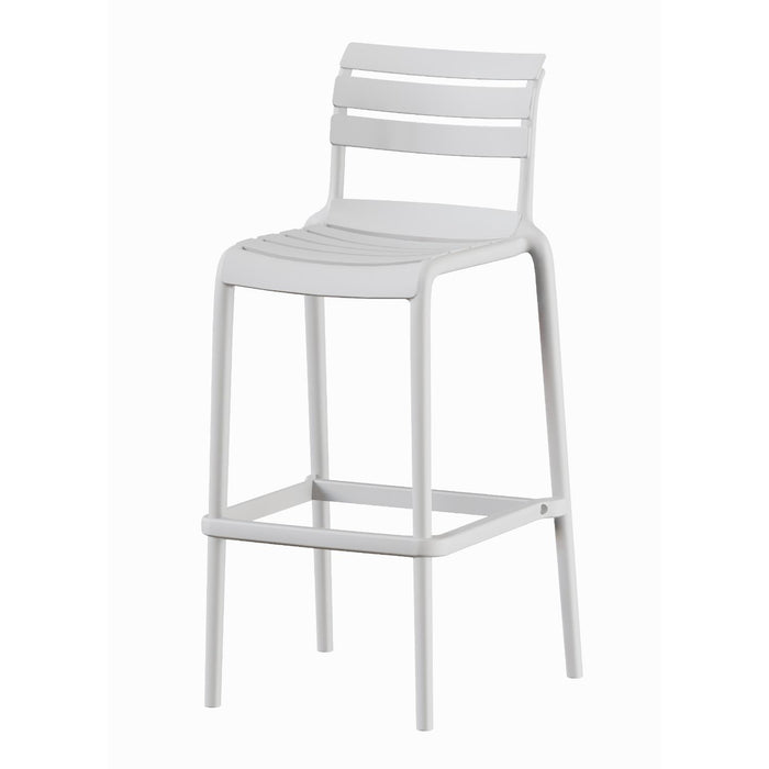 Piso Taburete Silla alta bar cocina Galt 65cm Blanco