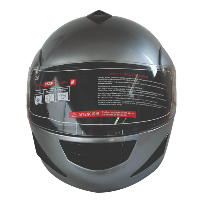 Casco Abatible Bx200 Talla M Plateado Certificado Bex