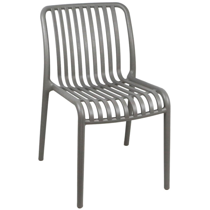 Silla XL Plastico Resina Deco Bremen Gris Escandinavia