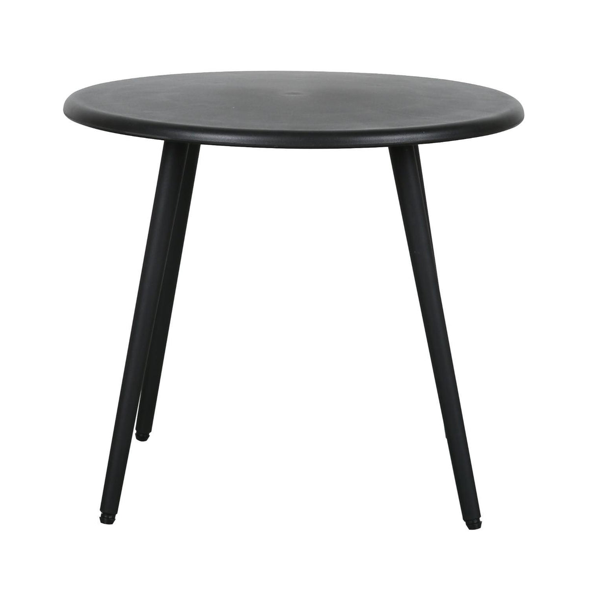 Mesa De Centro Redonda Nórdica Negra 51x45 Escandinavia