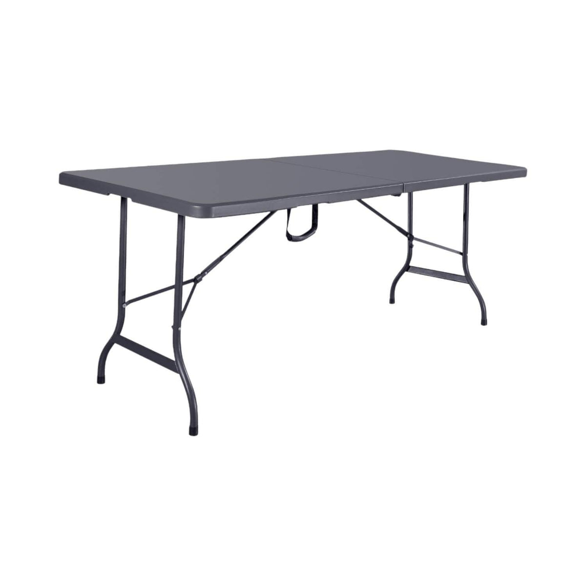 Mesa Plegable Rectangular 180x74x74 Cms Gris Northwest