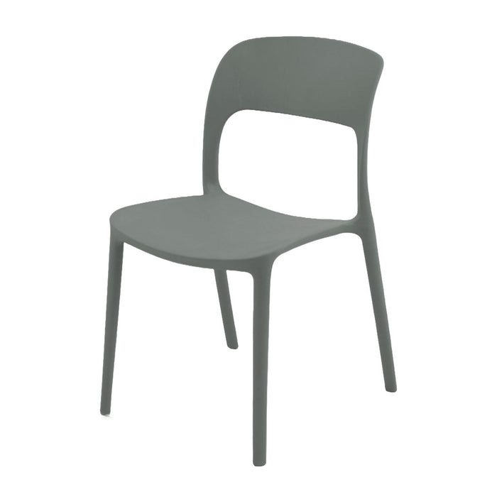 Silla Plástico Apilable Deco Nuremberg Gris Escandinavia