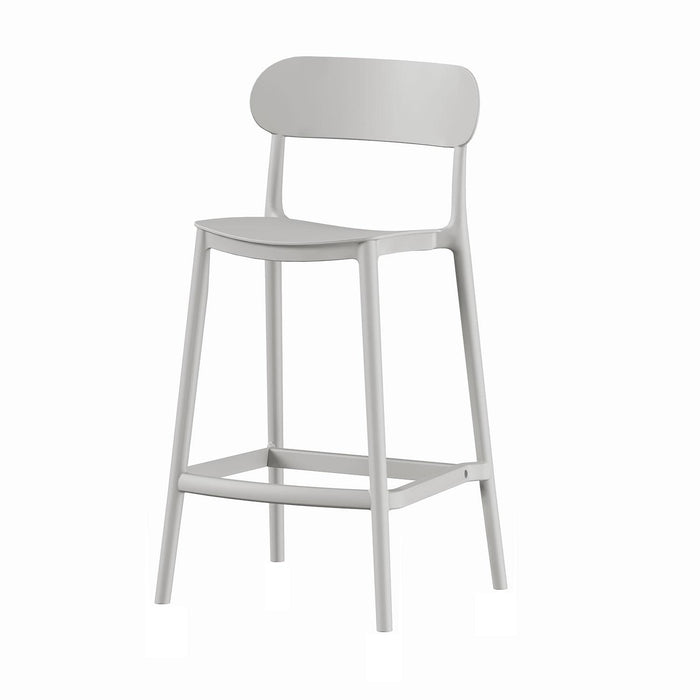 Piso Taburete Silla alta bar cocina Oslo 65cm Gris Claro