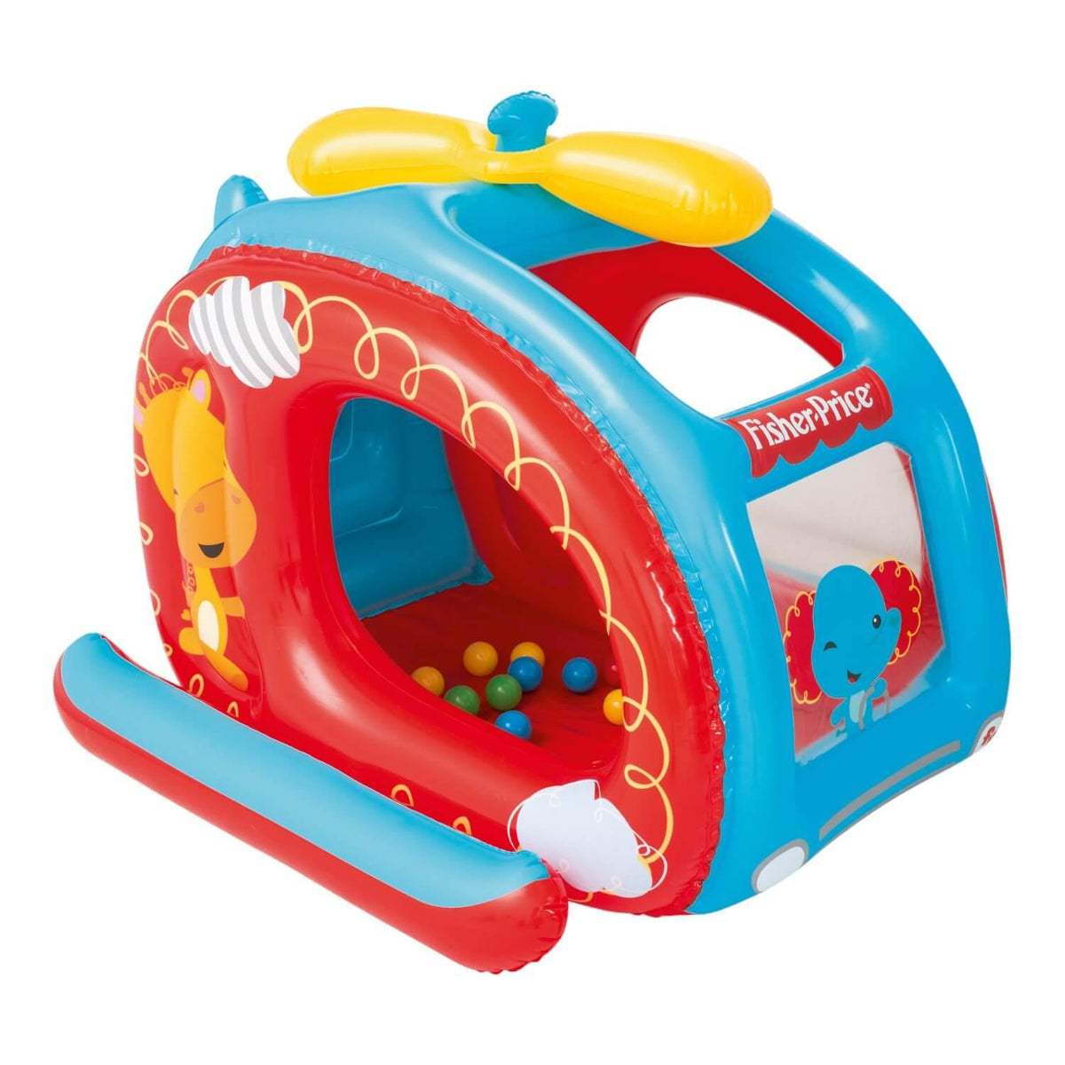 Piscina Helicoptero inflable con pelotas Fisher Price