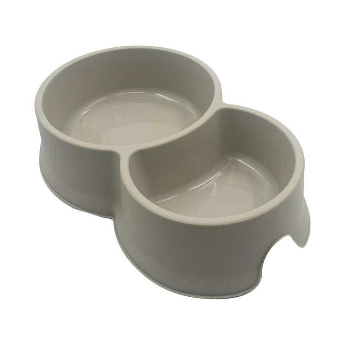 Comedero Bebedero Para Mascota Doble 95ML Beige Cool Pets