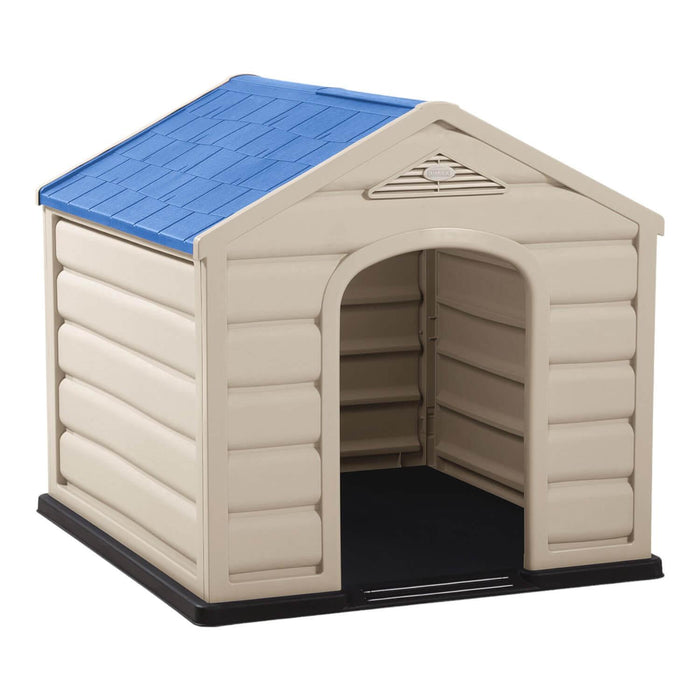 Casa Para Perro Mascota Grande Techo Azul 92x90x89cm Rimax