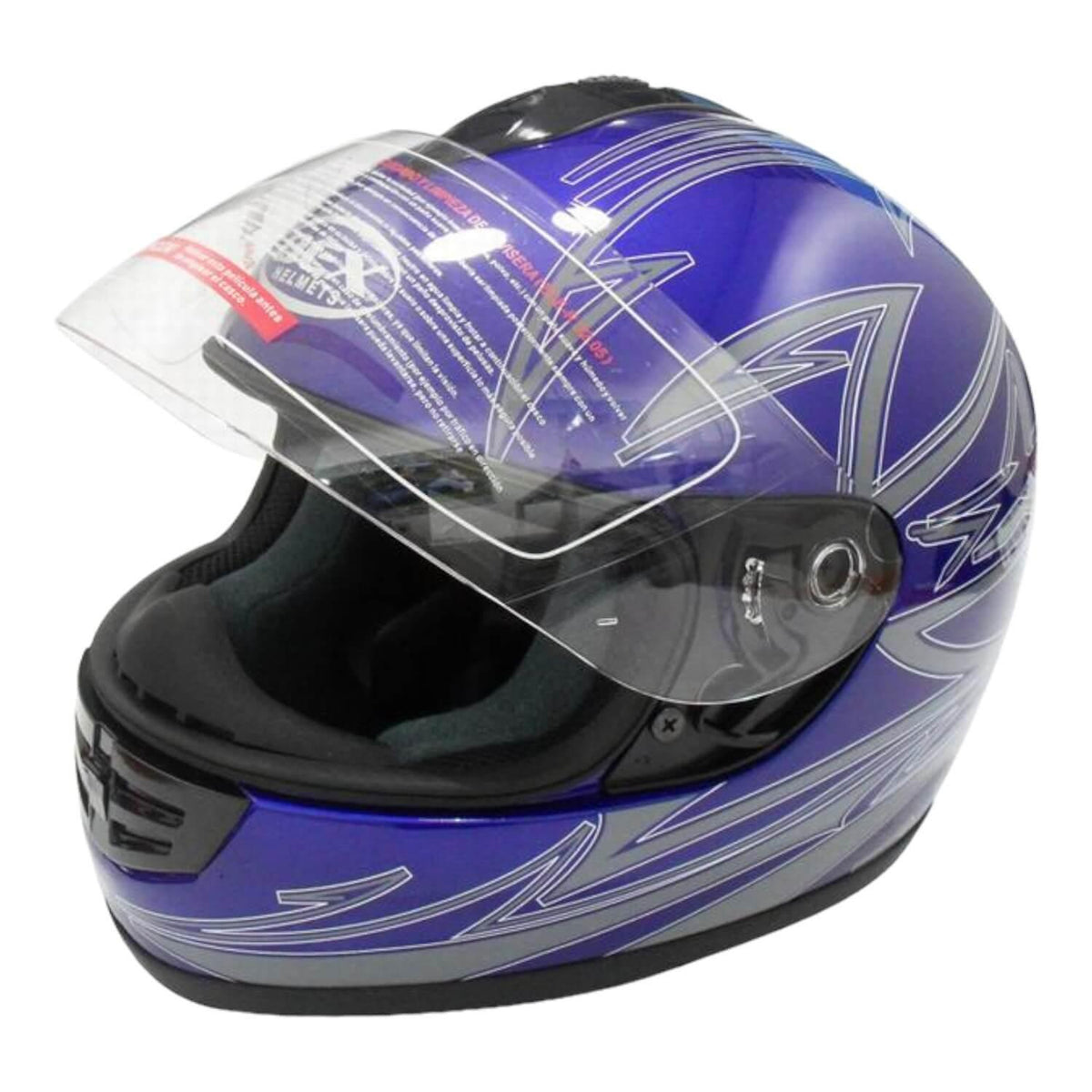 Casco Integral Bx190 Talla L Azul Certificado Bex
