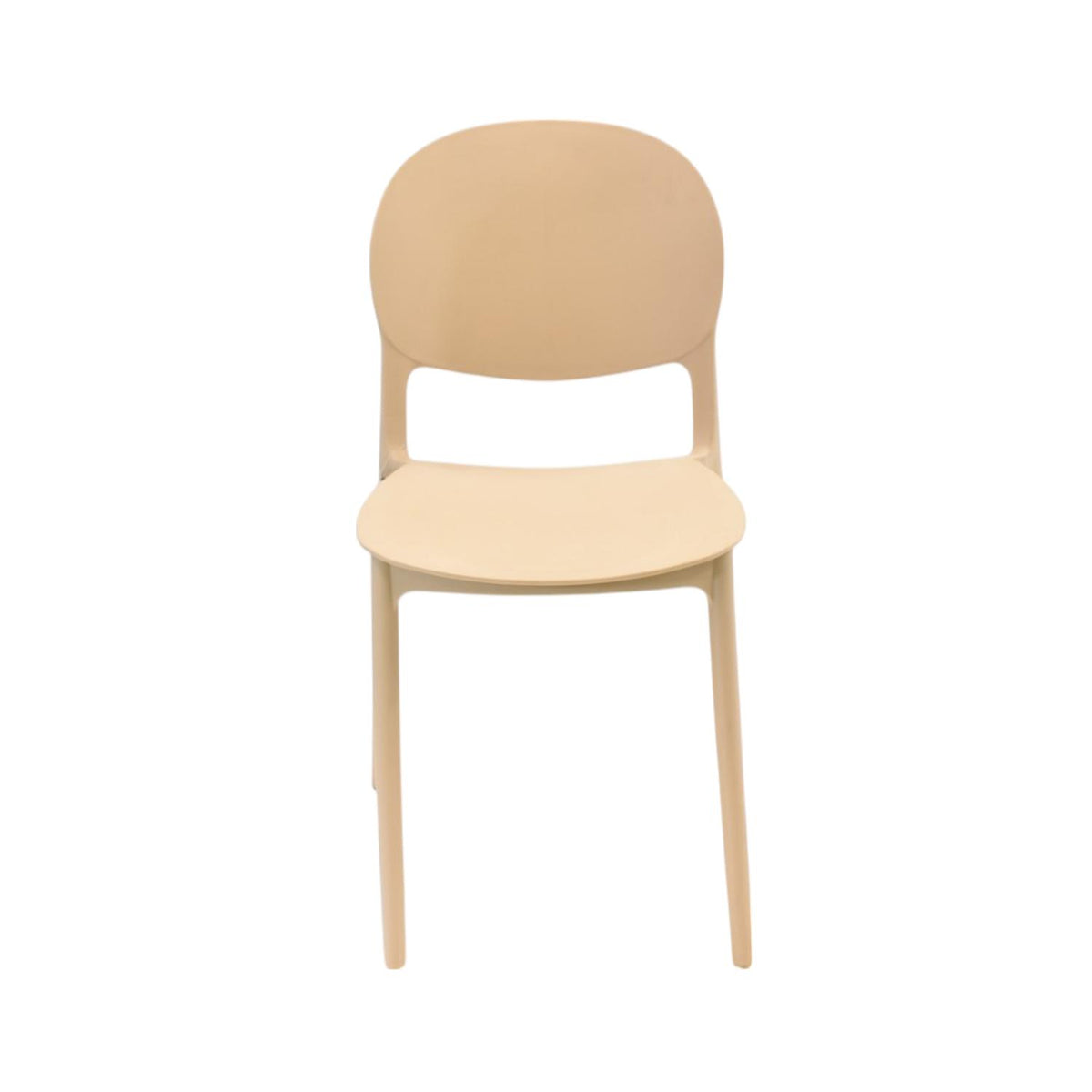 Silla Plástico Apilable Deco Sevilla Beige Escandinavia