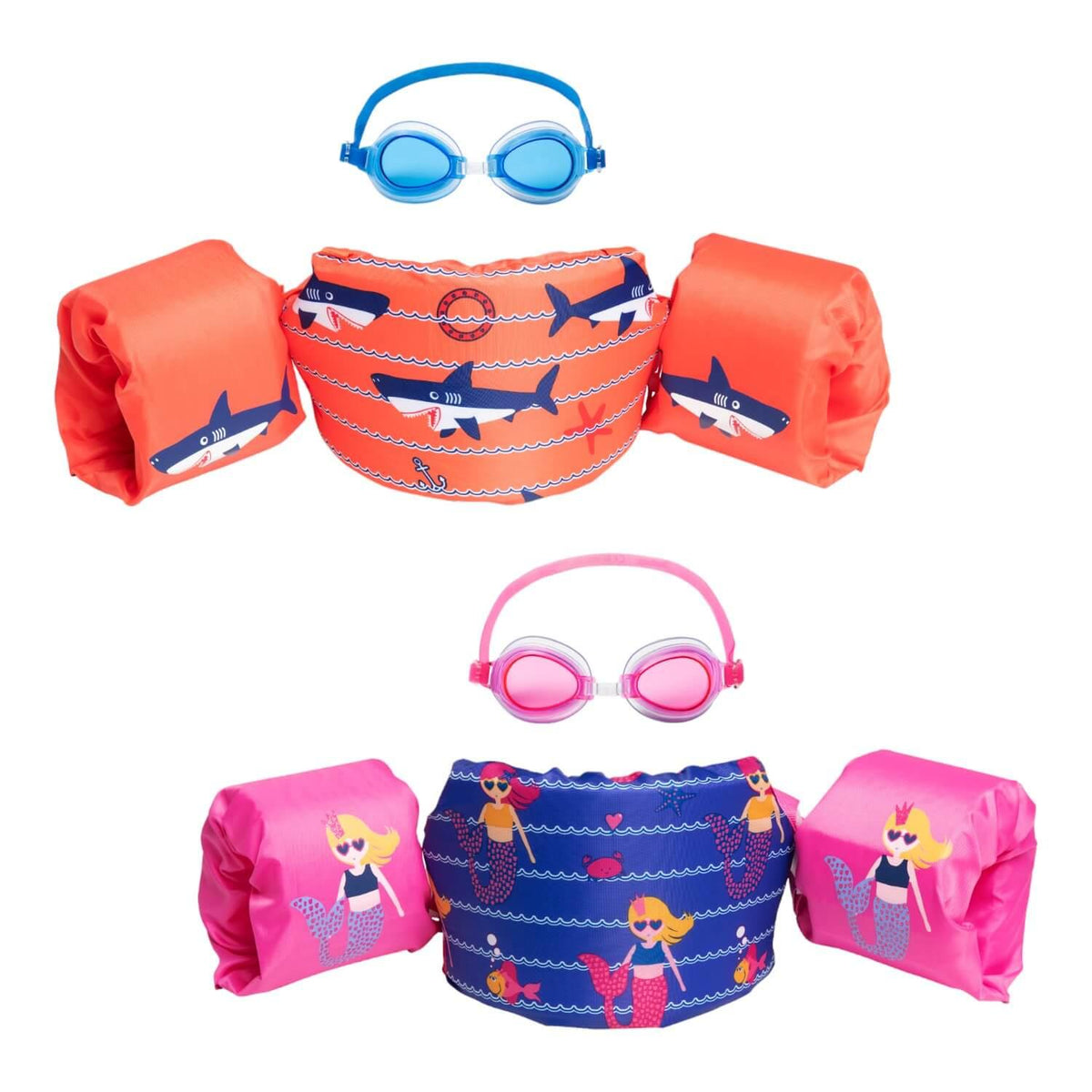 Kit Flotador con Alitas + Lentes Agua Niños 1-3 Años Bestway