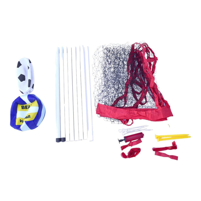 Set Red de Volley + 2 Pelotas + Cintas + Estacas Gamepower