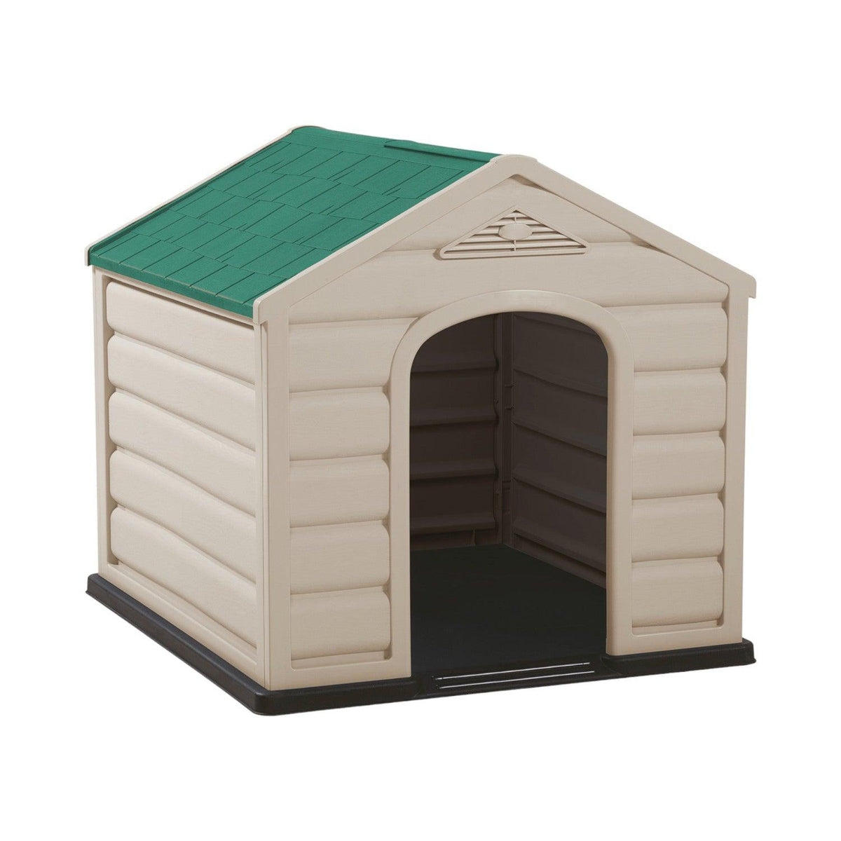 Casa Para Perro Mascota Pequeña Techo Verde 68x61x58cm Rimax
