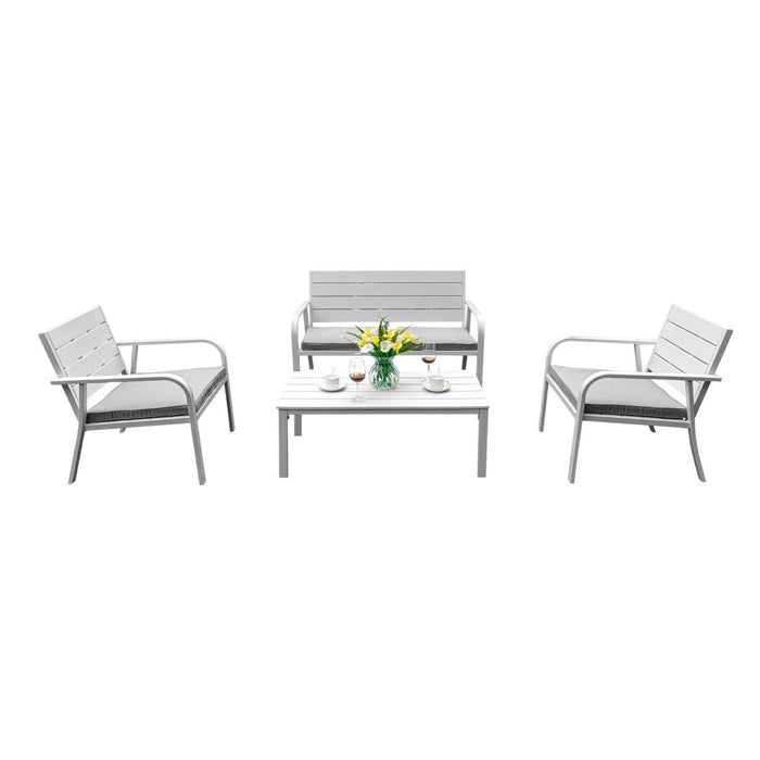 Juego Set Terraza Capri 4 Personas Con Cojín Northwest