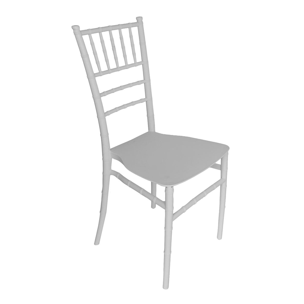 SET 2 Sillas Plástico Apilable Deco Svenna Blanca Escandinavia
