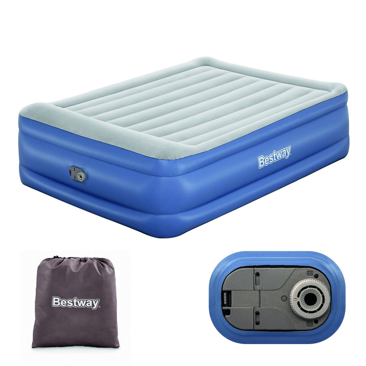 Colchón Inflable Eléctrico Queen 2.03MX1.52MX56Cm Bestway