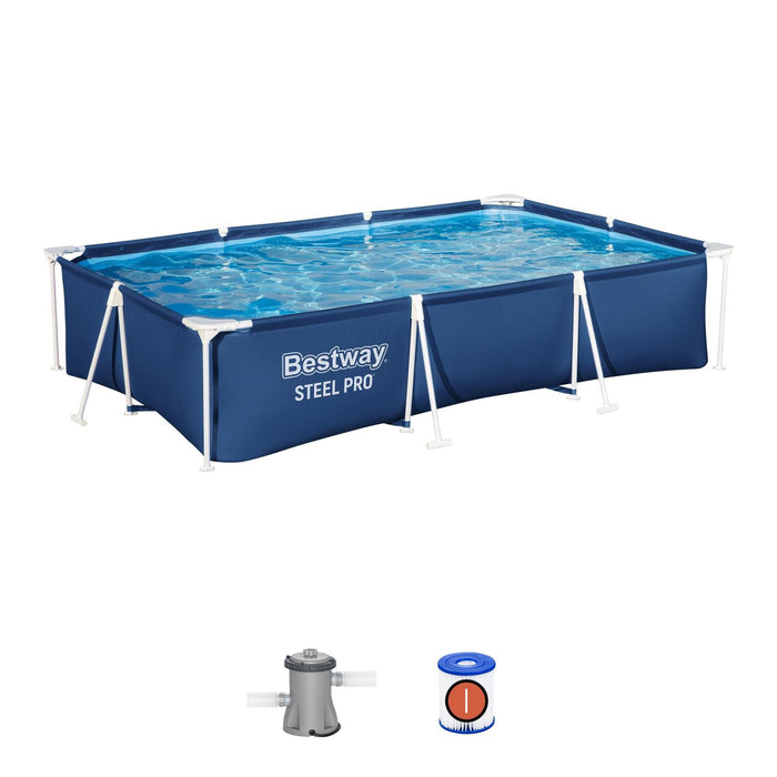 Piscina Bestway Rectangular con filtro 300 x 201 x 66cm
