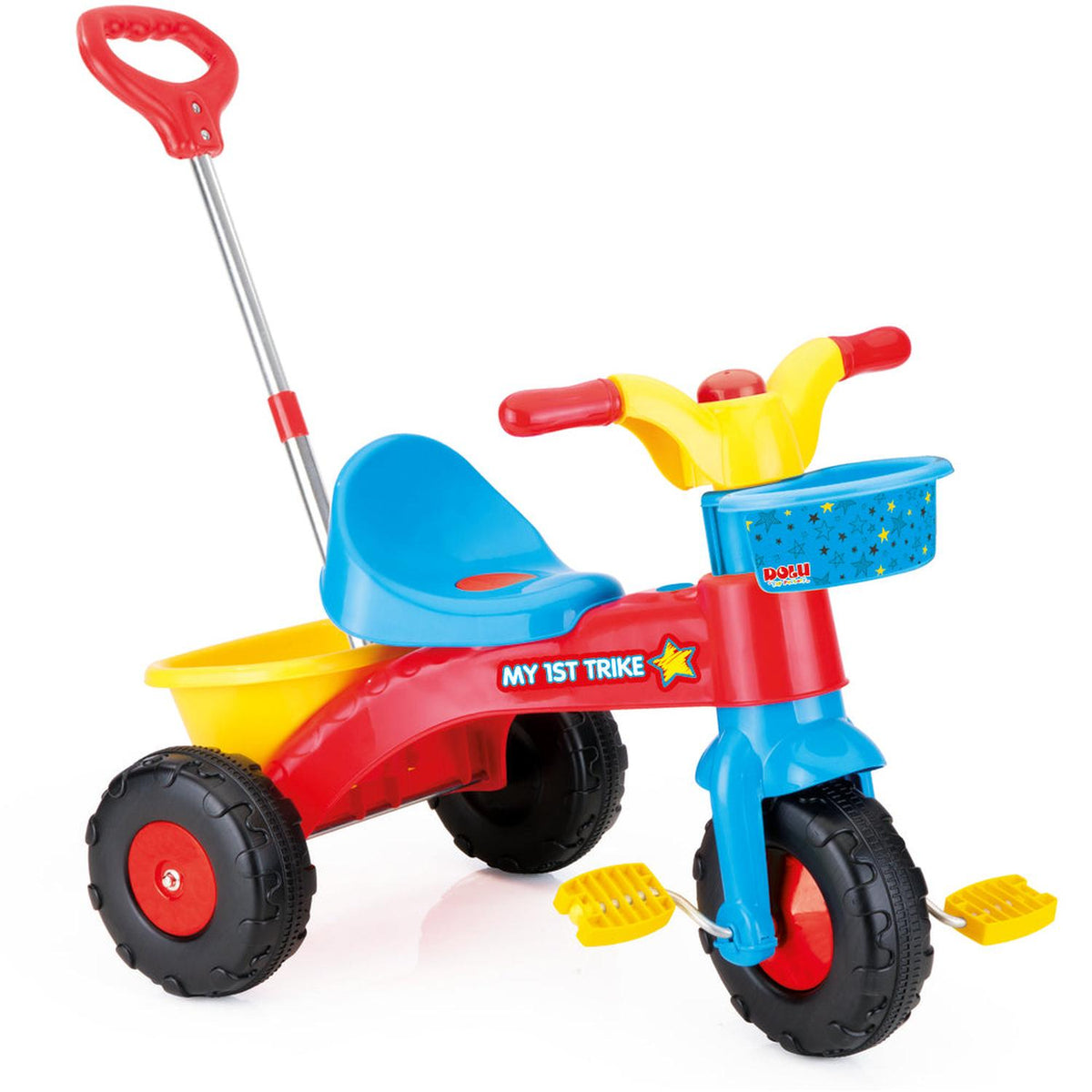 Triciclo a pedales con Agarre Parental 70x46x70Cms Dolu