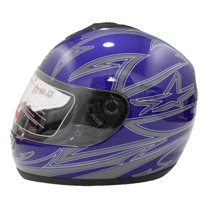 Casco Integral Bx190 Talla M Azul Certificado ECE Bex