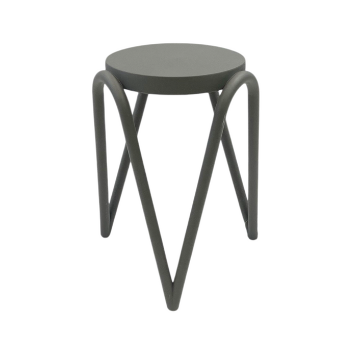 Piso Banco Apilable Deco Lisboa Gris Escandinavia 27x27x46cm