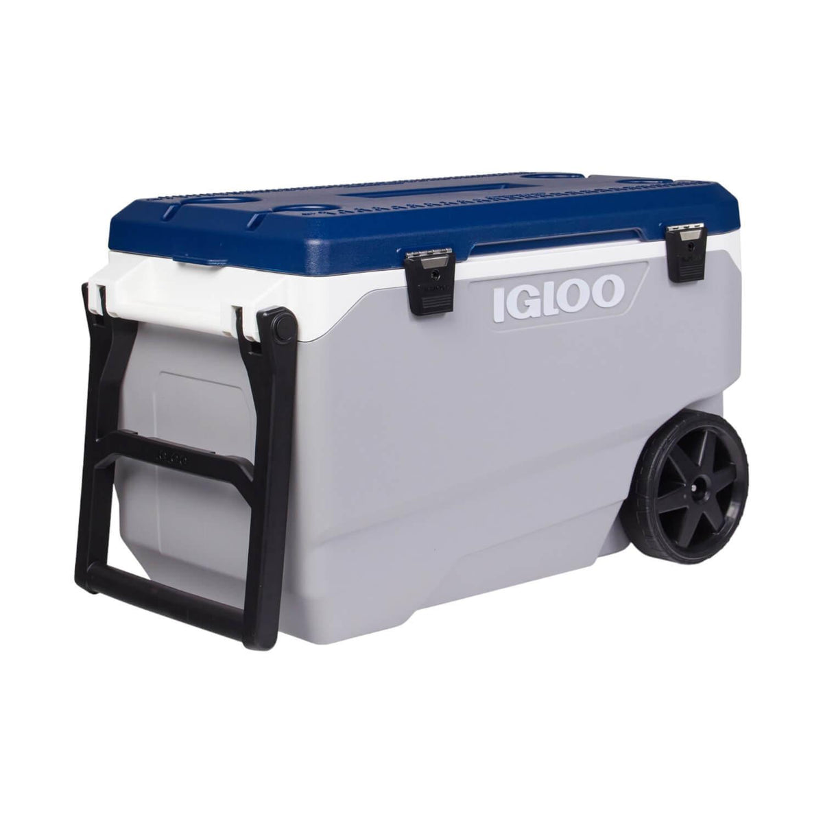 Cooler Hielera Nevera Con Ruedas MaxCold Gris 85 Litro Igloo