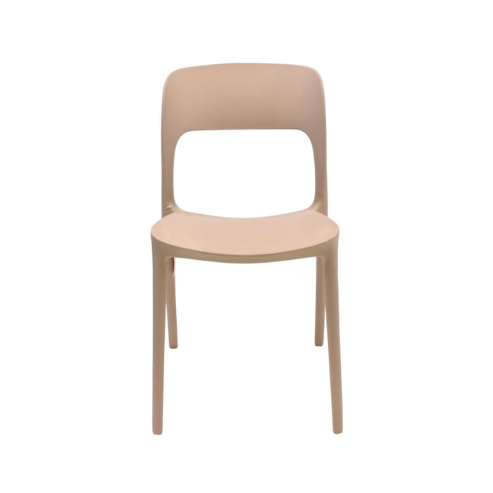 Silla Plástico Apilable Deco Nuremberg Beige Escandinavia