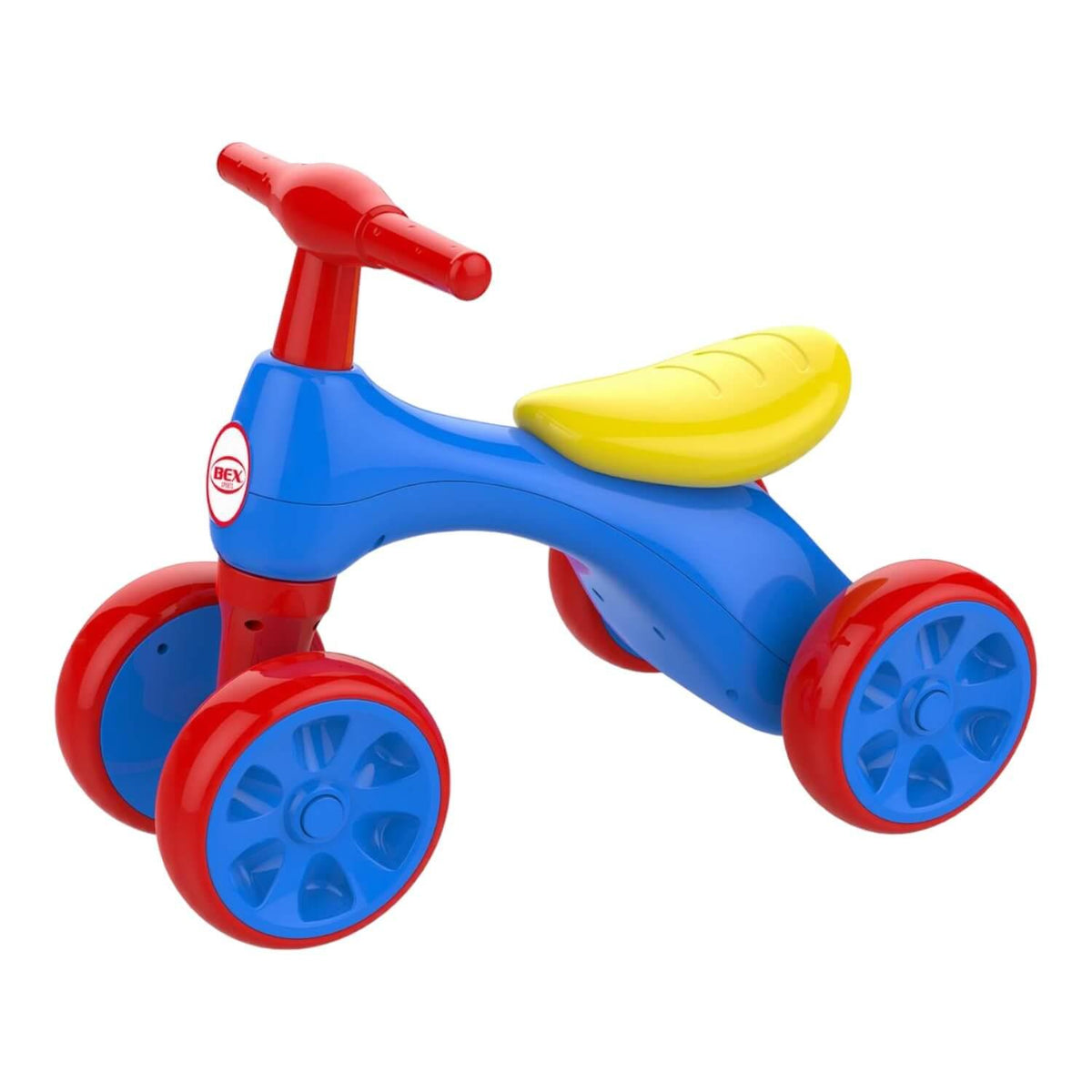 Triciclo Correpasillo Aprendizaje 4 ruedas Azul Bex