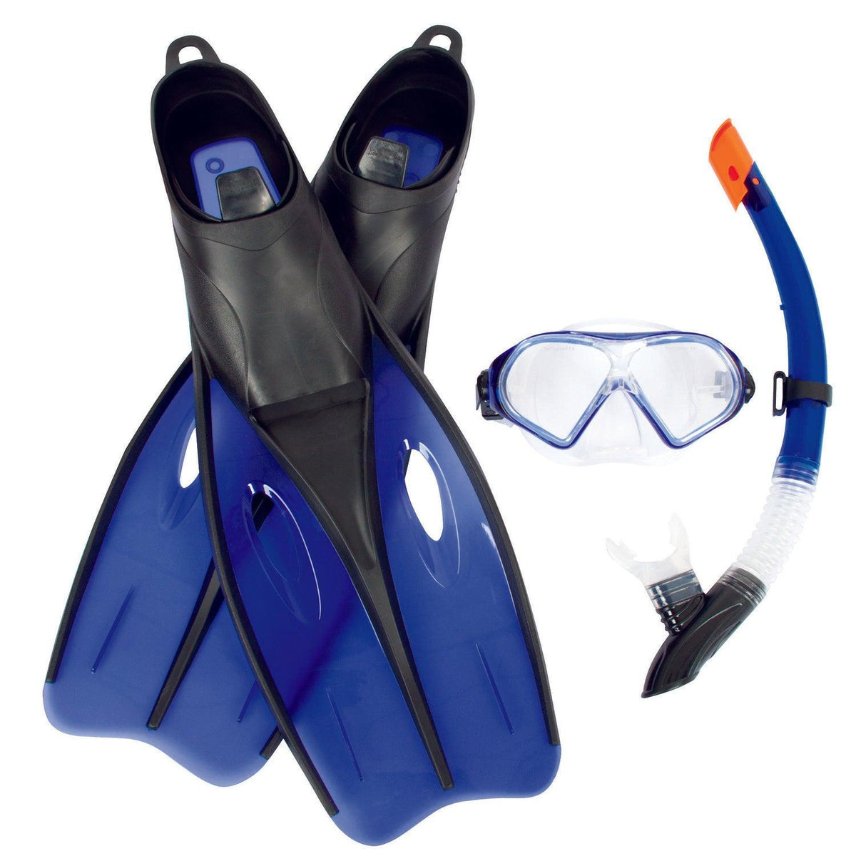Set Mascara, Snorkel Y Aletas Blacksea Talla M Bestway