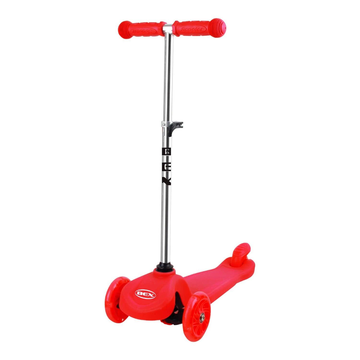 Scooter Monopatin Niño 3 Ruedas Ajustable 50-70Cms Rojo Bex