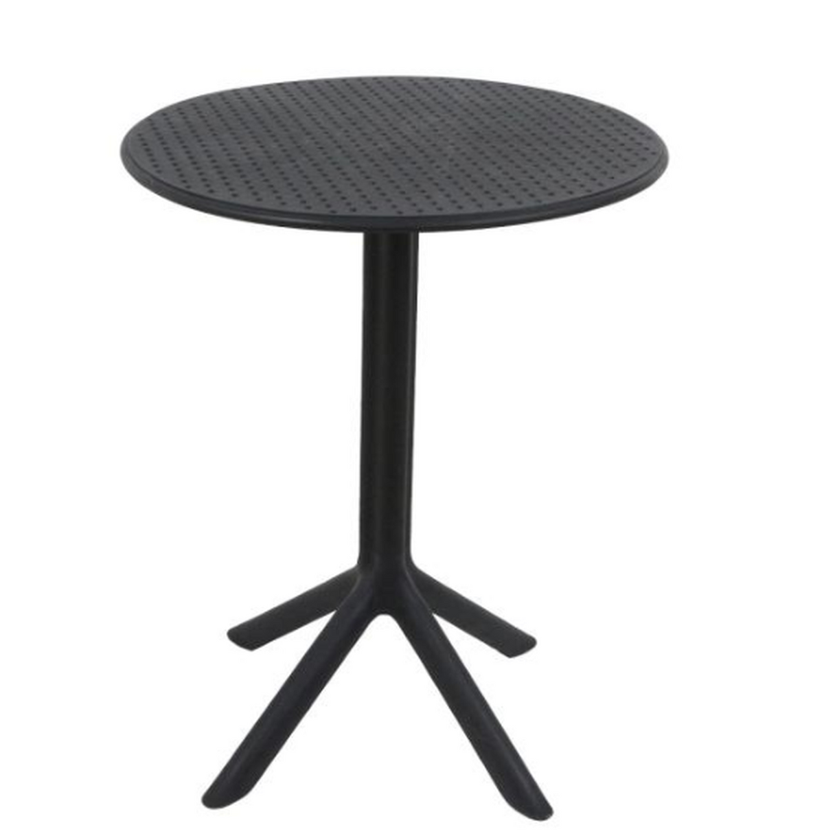 Mesa Cocina Terraza Jardín Redonda Rostad 77x60x60cm Negra