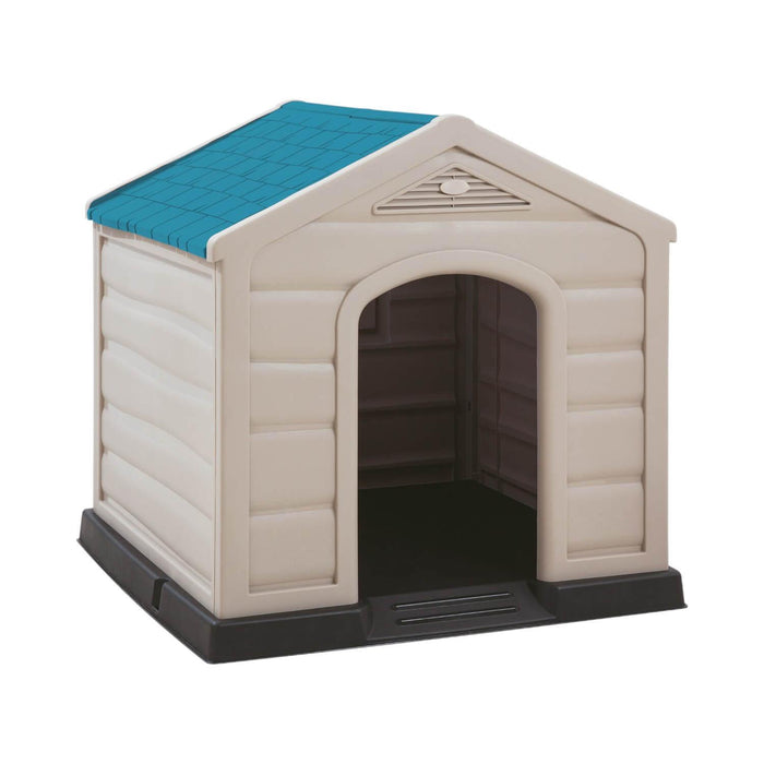 Casa Para Perro Mascota Grande Techo Azul 92x90x89cm Rimax
