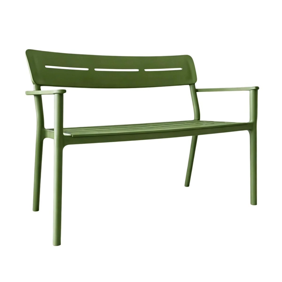 Banca Terraza Jardín Plástico Verde 83x60x117cm Escandinavia