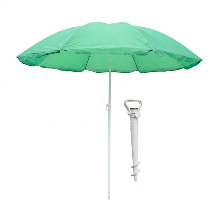 Quitasol Sombrilla Playa Verde 180Cm Sistema Anclaje Outback