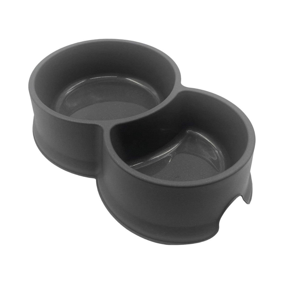 Comedero Bebedero Para Mascota Doble 95ML Negro Cool Pets