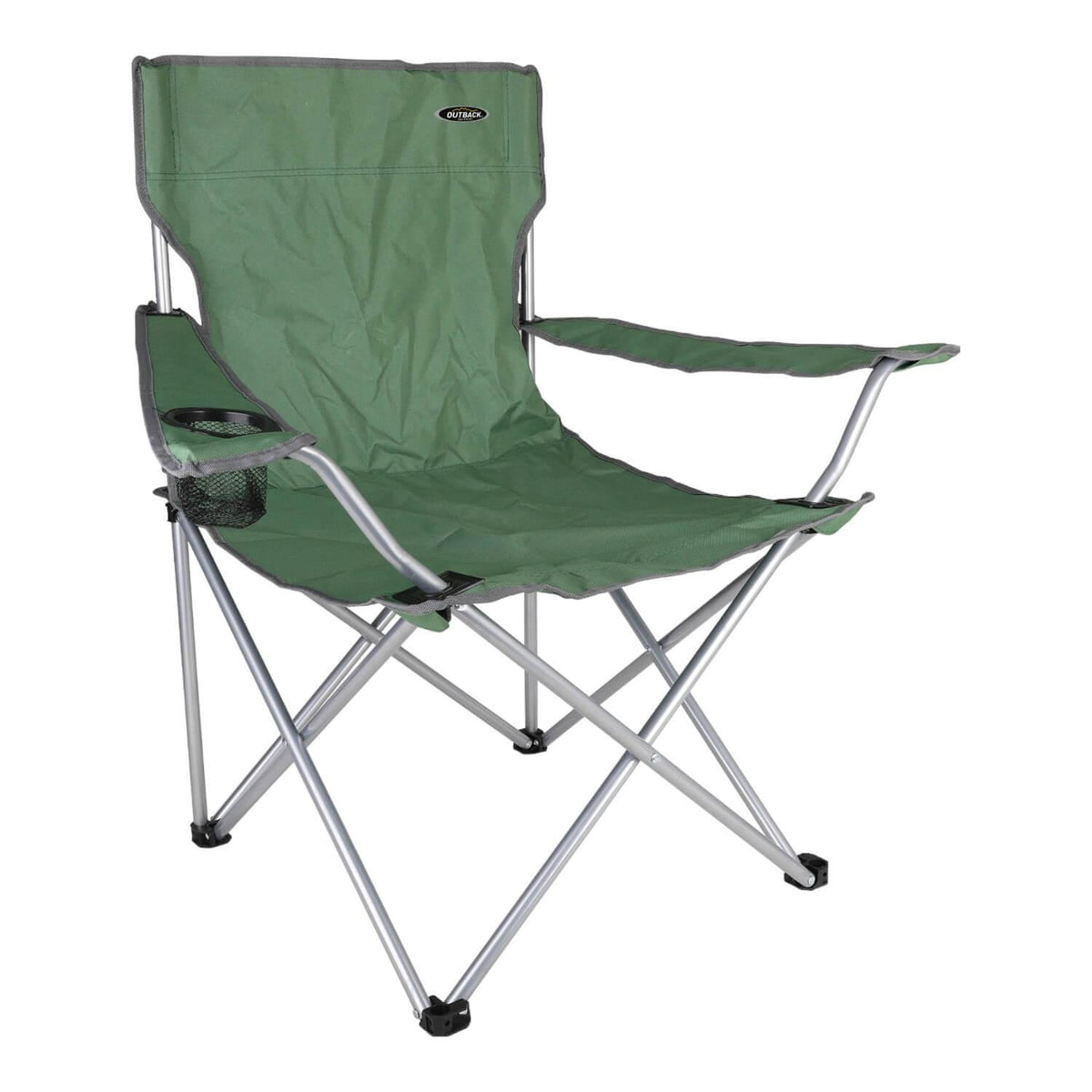 Silla Plegable Outback Con Apoyabrazos Verde