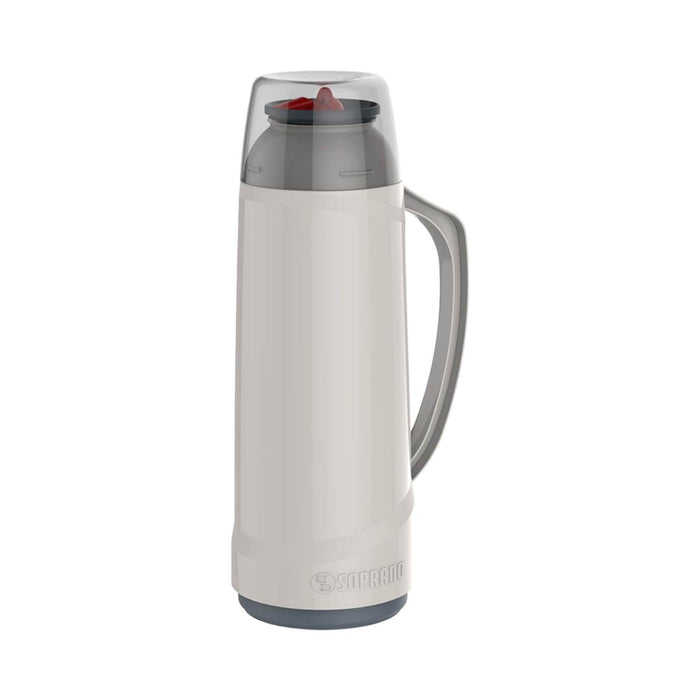 Termo Soprano Con Boquilla 1 Litro Gris