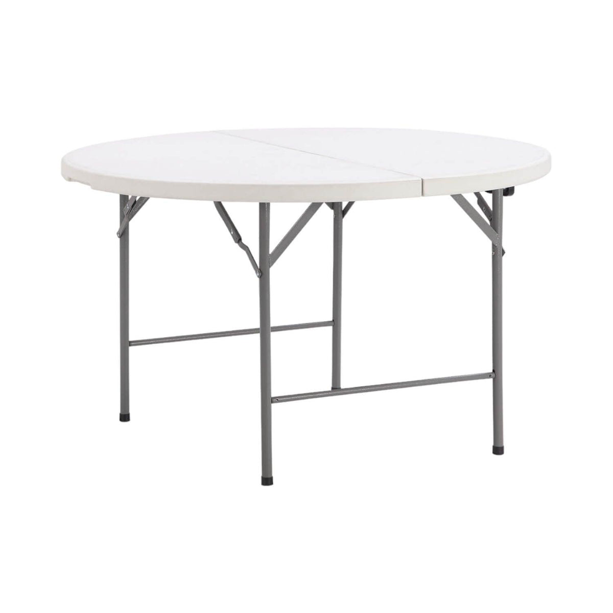 Mesa Plegable Redonda 122x74 Cms Blanca Northwest