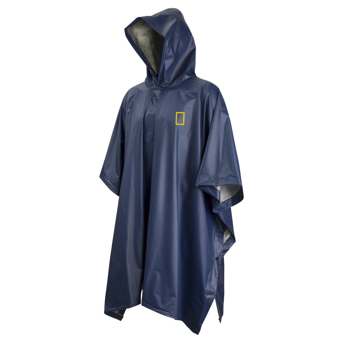 Poncho Impermeable Azul Con Capucha National Geographic