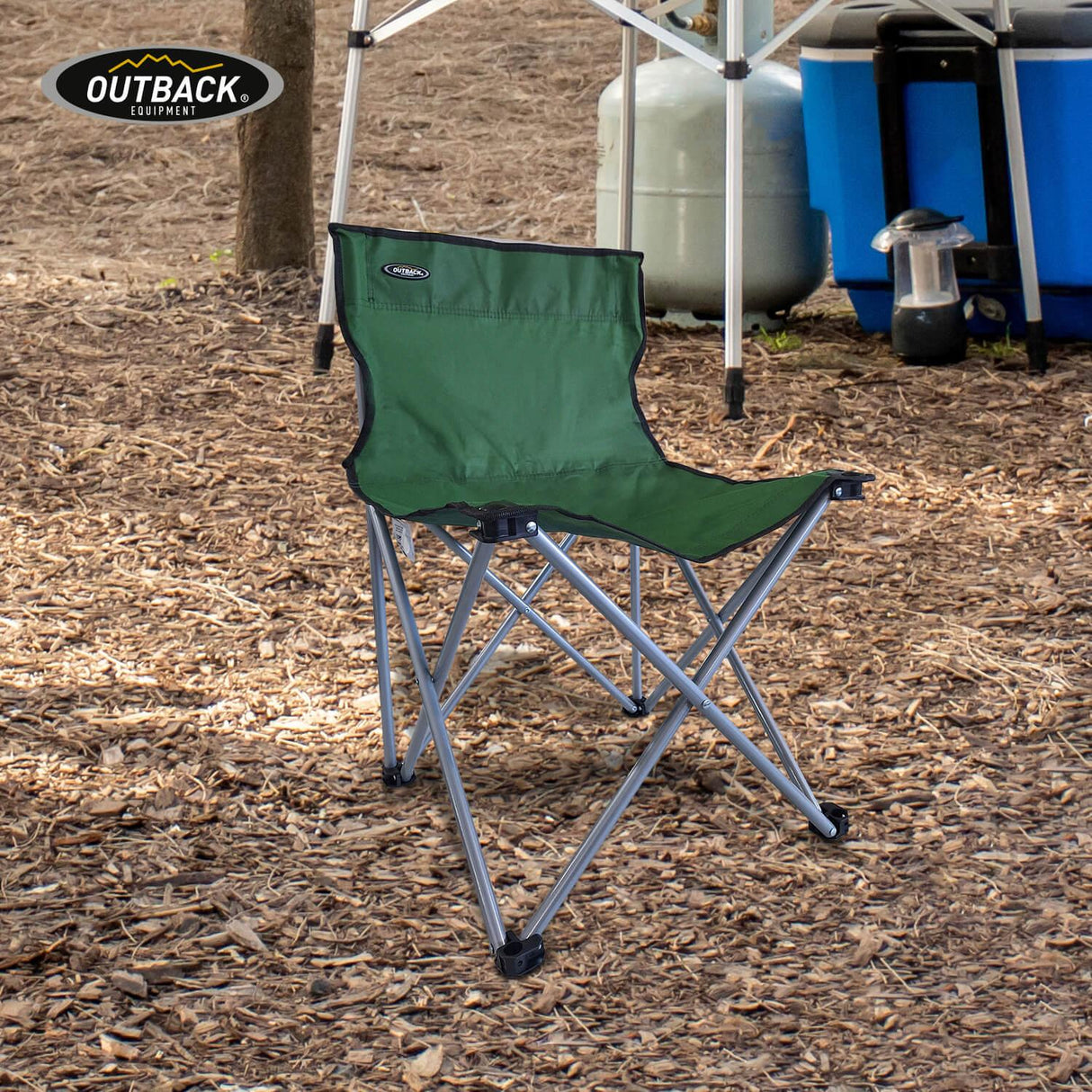 Silla De Camping Basica Verde Outback