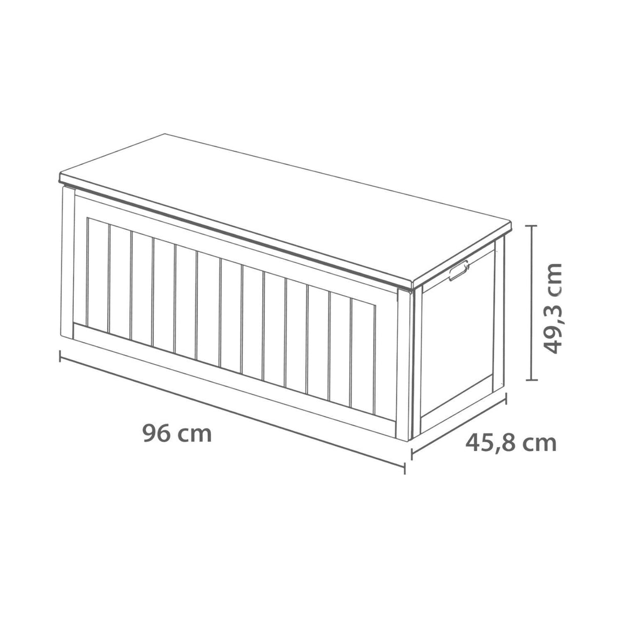 Baúl Bodega Caja Almacenaje 189L Negro Northwest