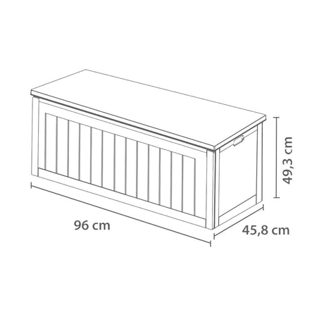 Baúl Bodega Caja Almacenaje 189L Negro Northwest