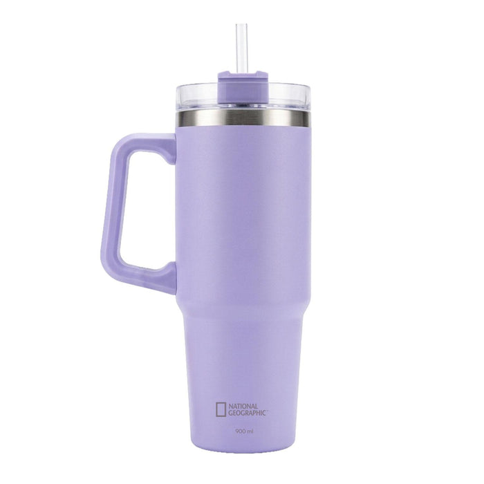 Botella Vaso Termico Mango 900ML Lila National Geographic