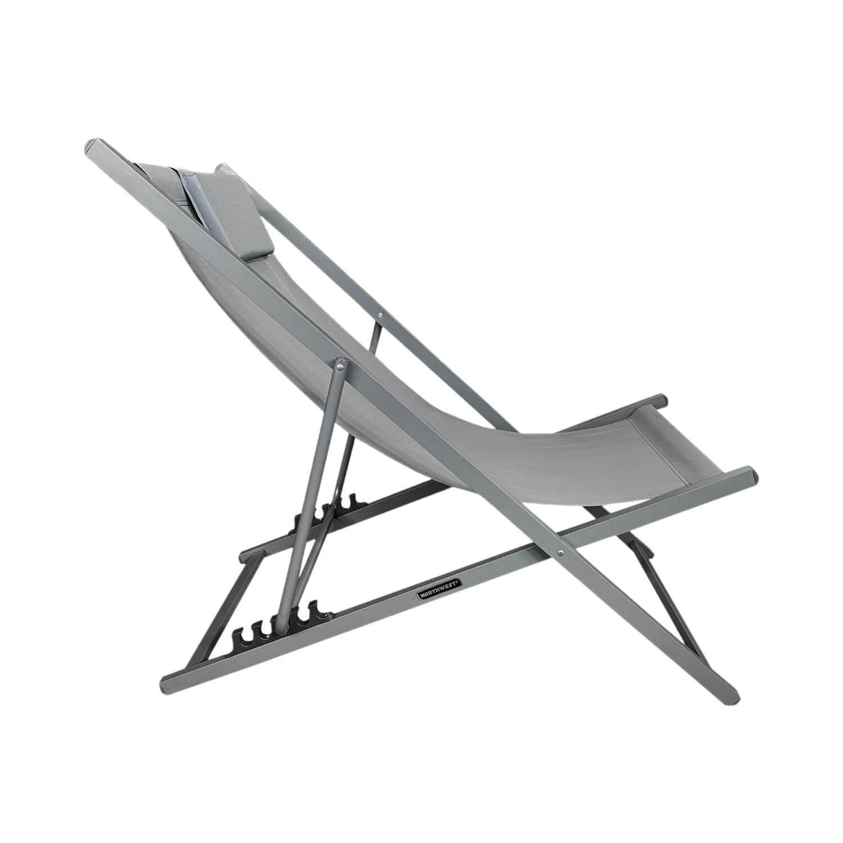 Silla Reposera Playa Piscina Plegable New Port Gris Northwest