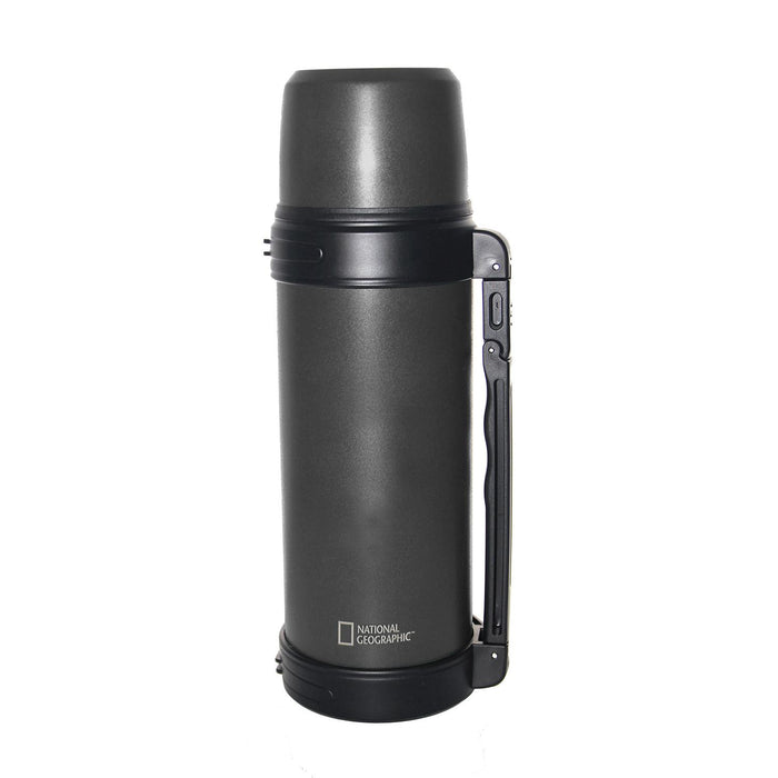 Termo Agua Acero Inox Mango Movible Tapa Stopper 1.8L Gris
