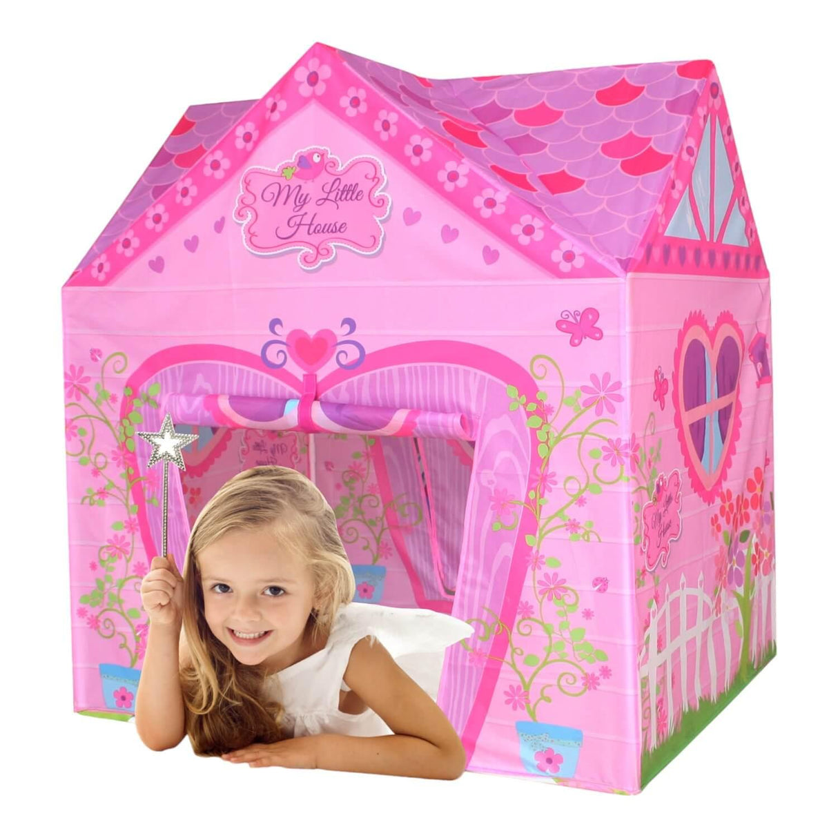 Tienda Carpa Rosa Para Niños Plegable 95X72X102Cm Gamepower