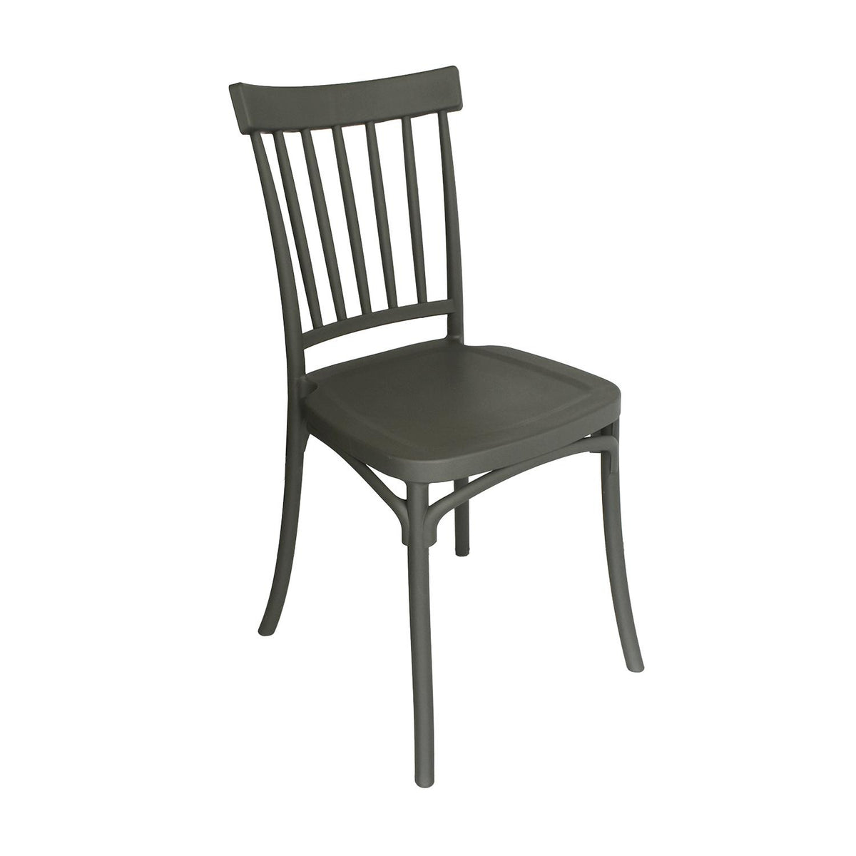 SET 2 Sillas Plástico Apilable Deco Viken Gris Escandinavia